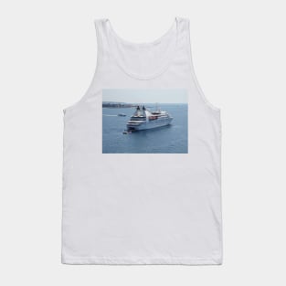 Ship and a cruise in Mediterranean sea Tank Top